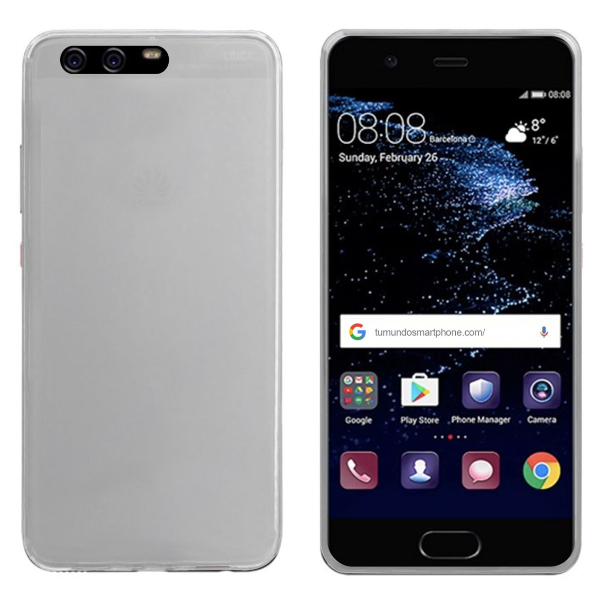 Funda Gel Tpu para Huawei P10 Plus Color Transparente