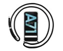 Funda Colgante Transparente para Samsung Galaxy A71 con Cordon Negro