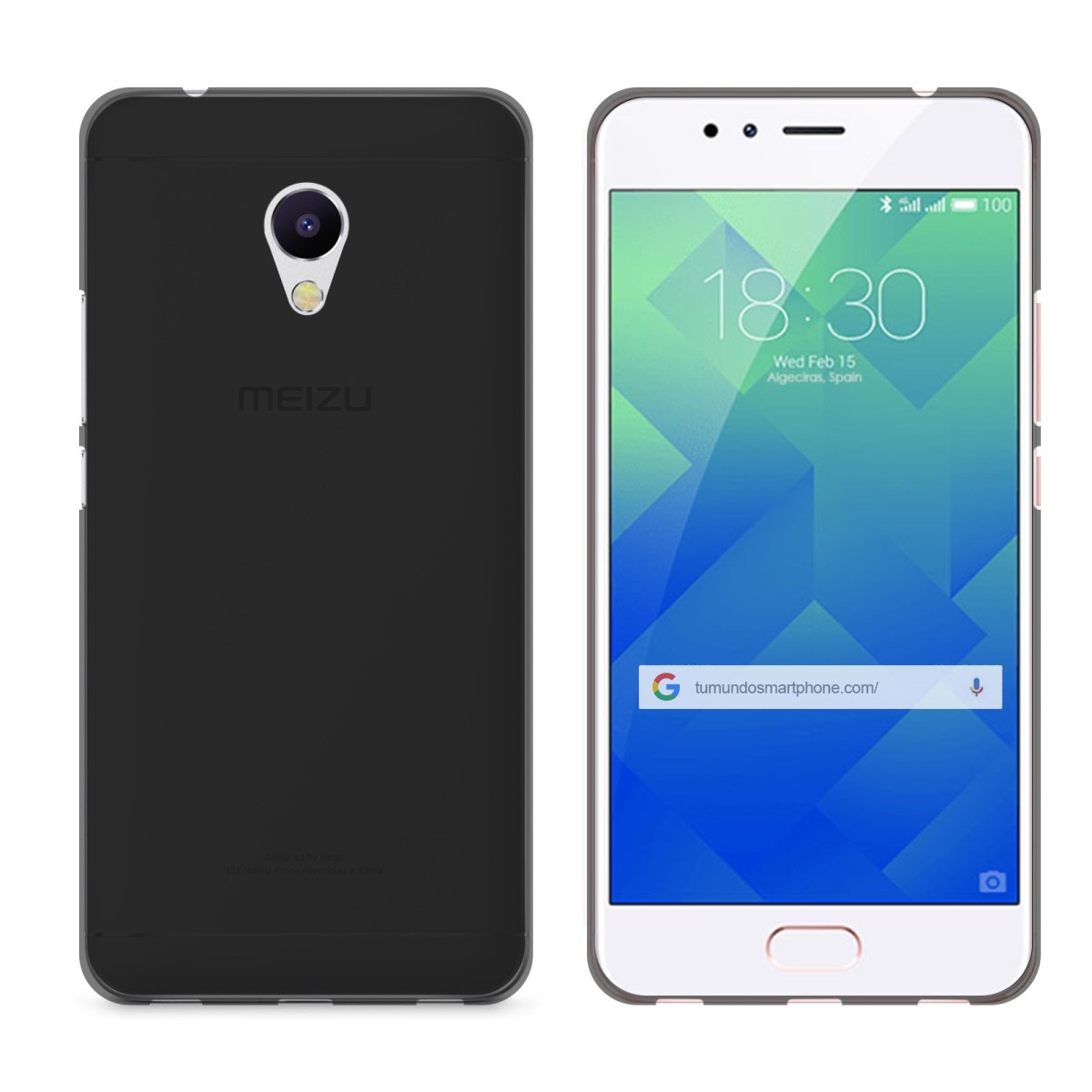 Funda Gel Tpu para Meizu M5S Color Negra