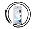 Funda Colgante Transparente para Samsung Galaxy Note10 con Cordon Negro