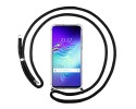 Funda Colgante Transparente para Samsung Galaxy S10 5G con Cordon Negro