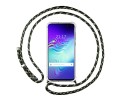 Funda Colgante Transparente para Samsung Galaxy S10 5G con Cordon Verde / Dorado