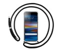 Funda Colgante Transparente para Sony Xperia 10 Plus con Cordon Negro