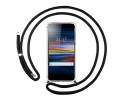 Funda Colgante Transparente para Sony Xperia L3 con Cordon Negro