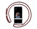 Funda Colgante Transparente para Xiaomi Mi 5S Plus con Cordon Rosa / Dorado