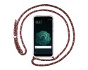 Funda Colgante Transparente para Xiaomi Mi 6X / Mi A2 con Cordon Rosa / Dorado