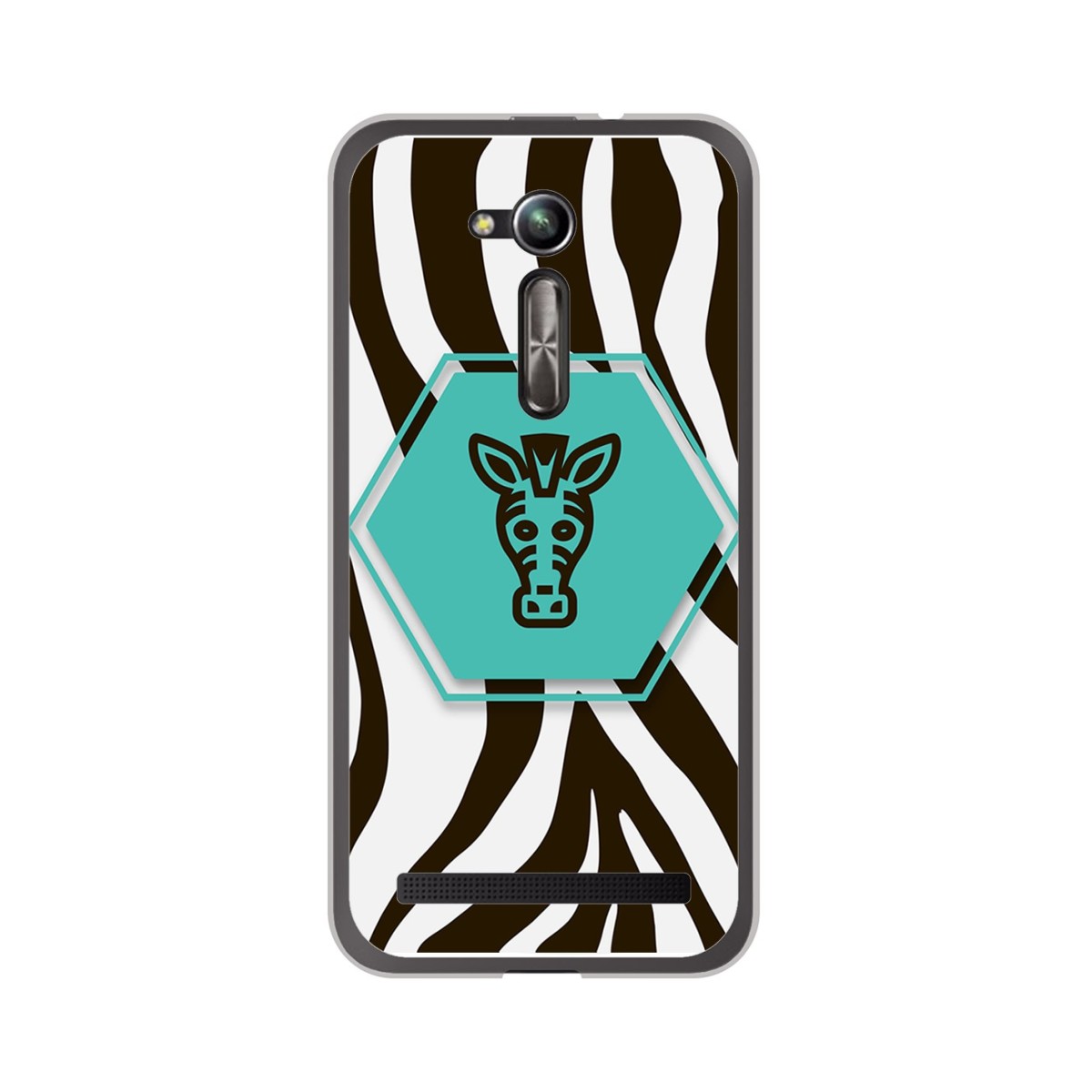 Funda Gel Tpu para Asus Zenfone Go 5" (Zb500Kl) Diseño Cebra Dibujos