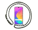 Funda Colgante Transparente para Xiaomi Mi 9 Lite con Cordon Verde / Dorado