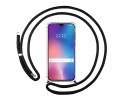 Funda Colgante Transparente para Xiaomi Mi 9 SE con Cordon Negro