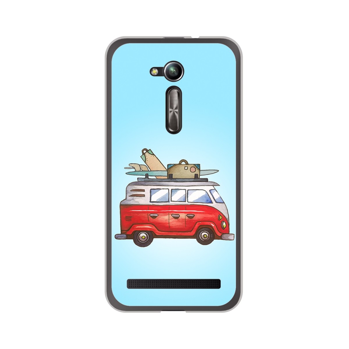 Funda Gel Tpu para Asus Zenfone Go 5" (Zb500Kl) Diseño Furgoneta Dibujos