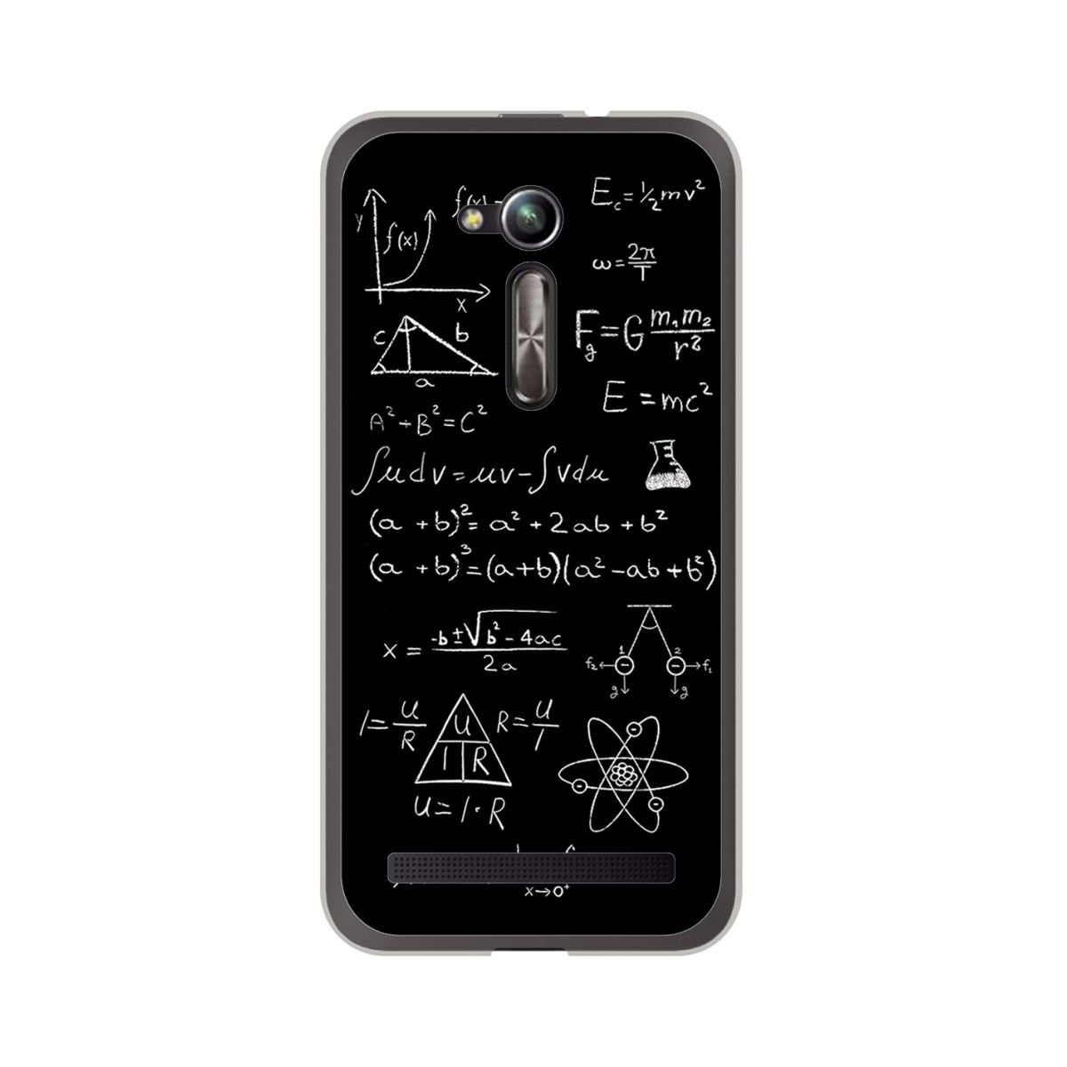 Funda Gel Tpu para Asus Zenfone Go 5" (Zb500Kl) Diseño Formulas Dibujos