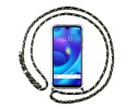 Funda Colgante Transparente para Xiaomi Mi Play con Cordon Verde / Dorado