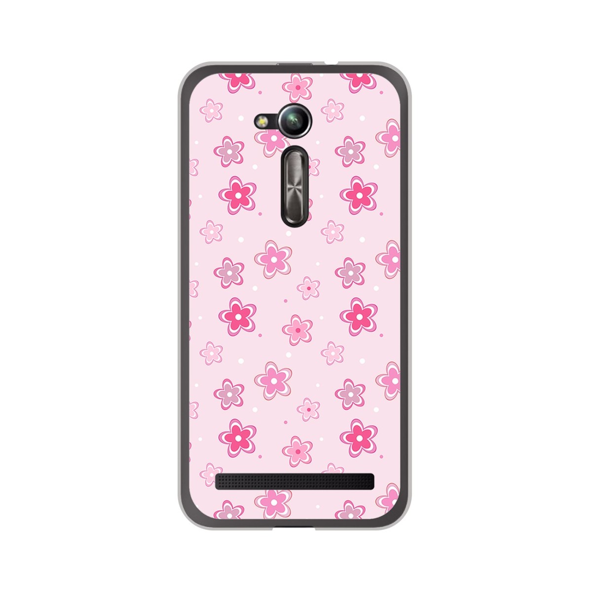 Funda Gel Tpu para Asus Zenfone Go 5" (Zb500Kl) Diseño Flores Dibujos