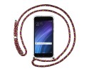 Funda Colgante Transparente para Xiaomi Redmi 4 con Cordon Rosa / Dorado