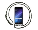 Funda Colgante Transparente para Xiaomi Redmi 4 con Cordon Verde / Dorado