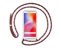 Funda Colgante Transparente para Xiaomi Redmi 6 con Cordon Rosa / Dorado