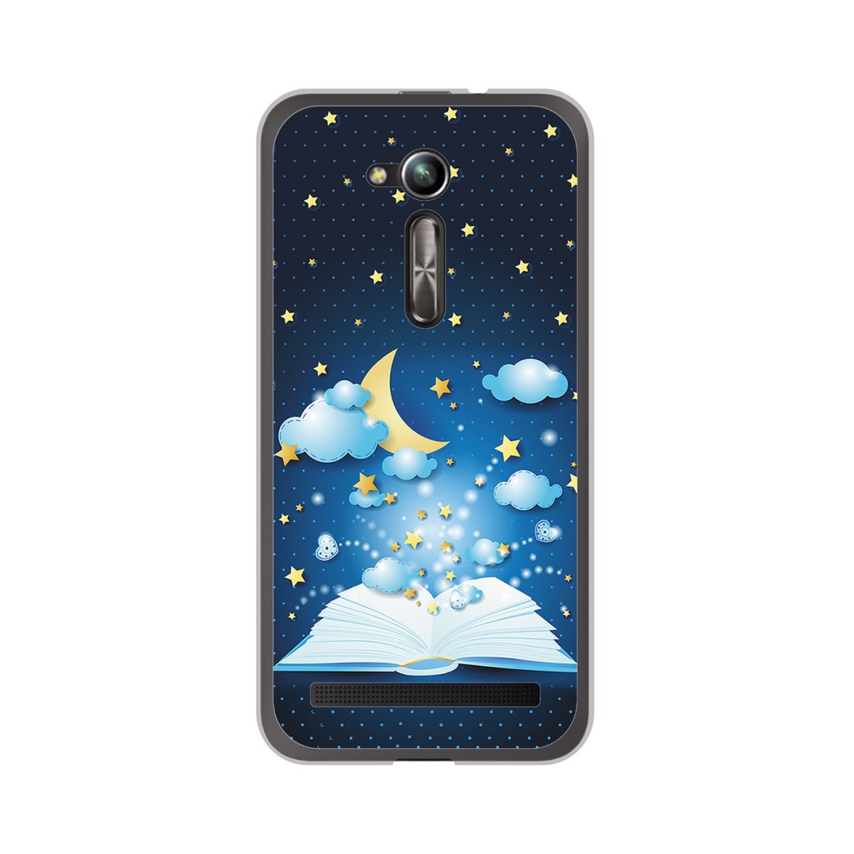 Funda Gel Tpu para Asus Zenfone Go 5" (Zb500Kl) Diseño Libro Cuentos Dibujos
