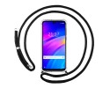 Funda Colgante Transparente para Xiaomi Redmi 7 con Cordon Negro