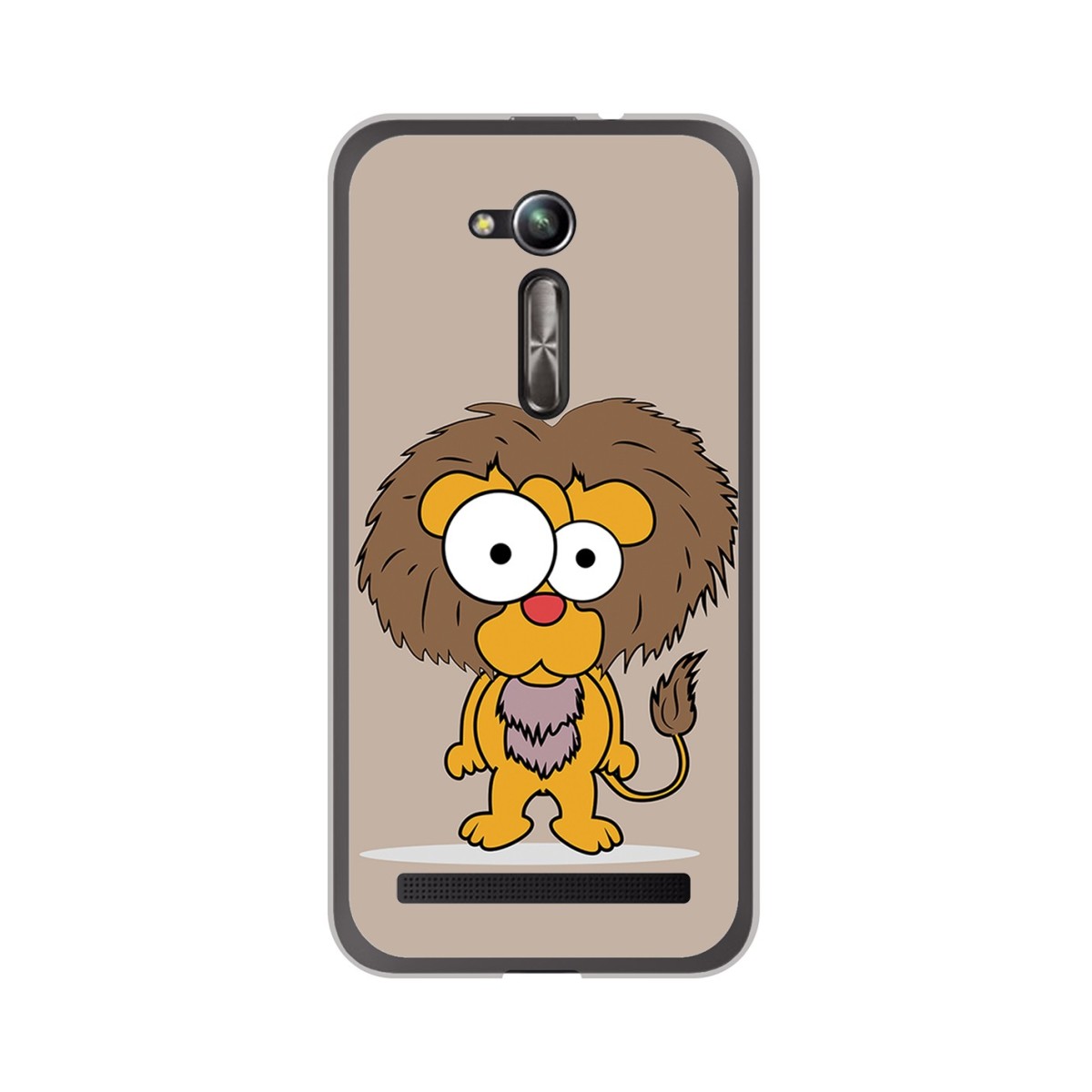 Funda Gel Tpu para Asus Zenfone Go 5" (Zb500Kl) Diseño Leon Dibujos