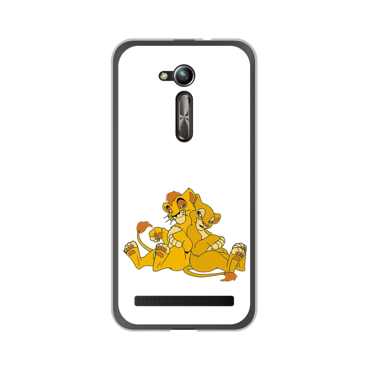 Funda Gel Tpu para Asus Zenfone Go 5" (Zb500Kl) Diseño Leones Dibujos