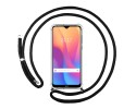Funda Colgante Transparente para Xiaomi Redmi 8A con Cordon Negro