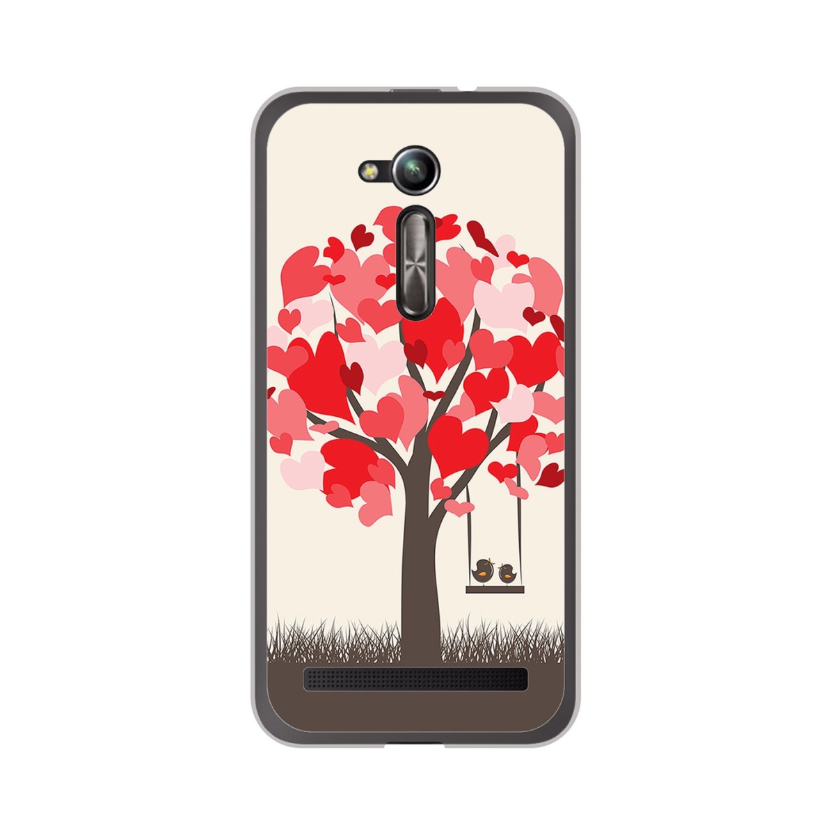 Funda Gel Tpu para Asus Zenfone Go 5" (Zb500Kl) Diseño Pajaritos Dibujos