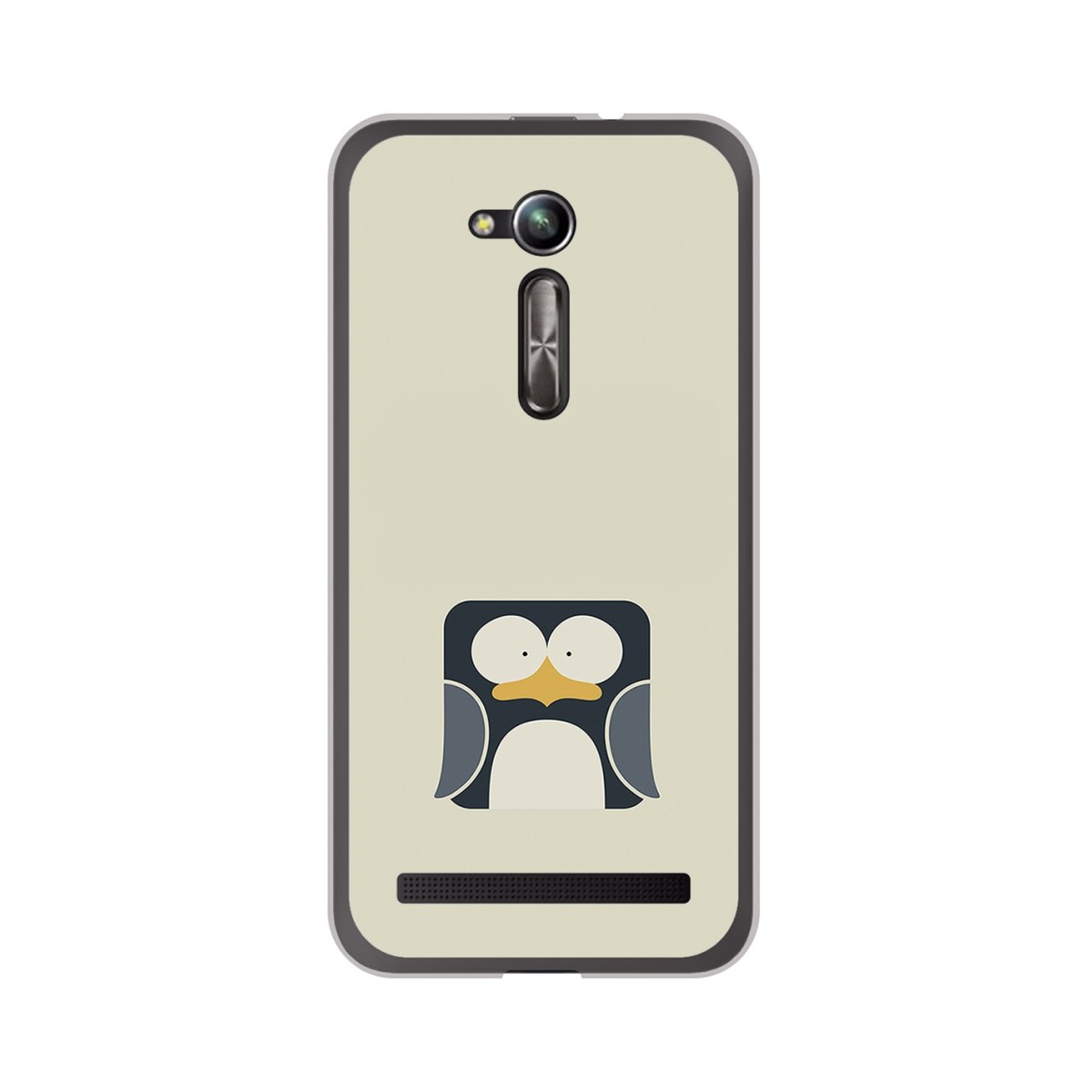 Funda Gel Tpu para Asus Zenfone Go 5" (Zb500Kl) Diseño Pingüino Dibujos