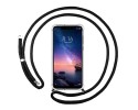 Funda Colgante Transparente para Xiaomi Redmi Note 6 Pro con Cordon Negro