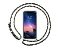 Funda Colgante Transparente para Xiaomi Redmi Note 6 Pro con Cordon Verde / Dorado