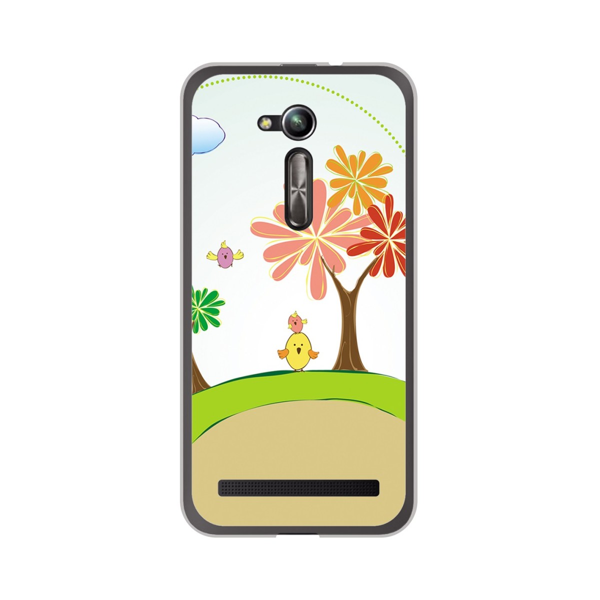 Funda Gel Tpu para Asus Zenfone Go 5" (Zb500Kl) Diseño Primavera Dibujos