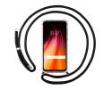 Funda Colgante Transparente para Xiaomi Redmi Note 8 (2019/2021) con Cordon Negro