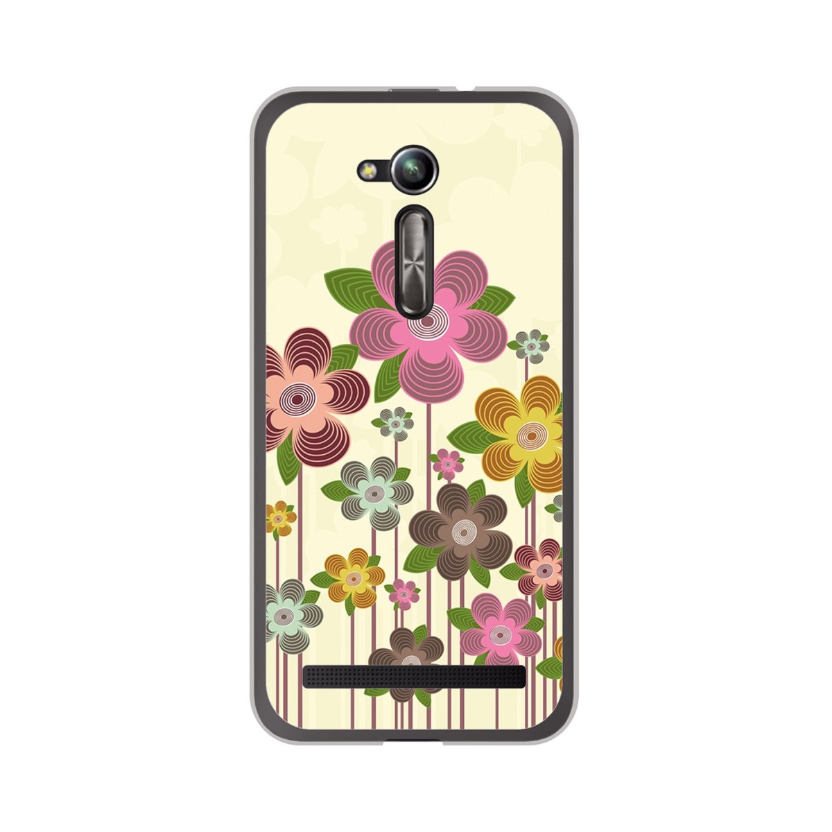 Funda Gel Tpu para Asus Zenfone Go 5" (Zb500Kl) Diseño Primavera En Flor Dibujos