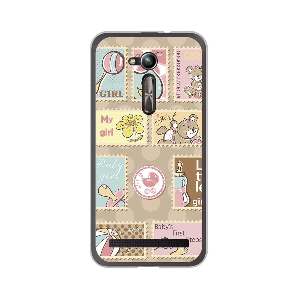 Funda Gel Tpu para Asus Zenfone Go 5" (Zb500Kl) Diseño Sellos Dibujos