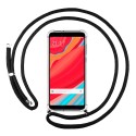 Funda Colgante Transparente para Xiaomi Redmi S2 con Cordon Negro