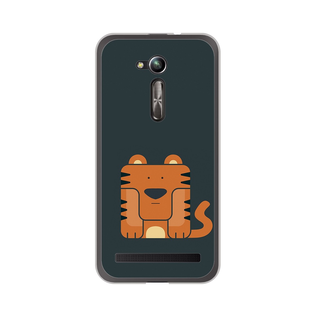 Funda Gel Tpu para Asus Zenfone Go 5" (Zb500Kl) Diseño Tigre Dibujos