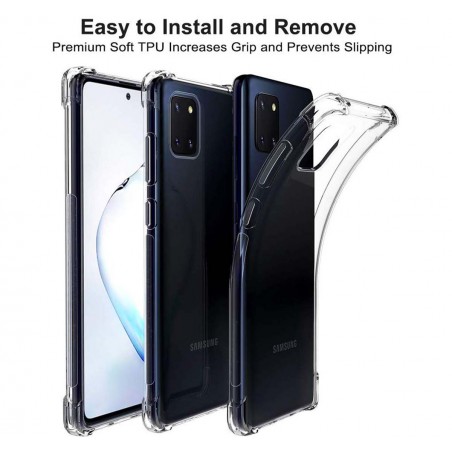 Funda Gel Tpu Anti-Shock Transparente para Samsung Galaxy Note 10 Lite