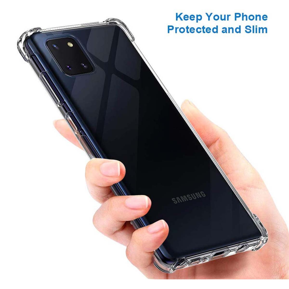 Funda Gel Tpu Anti-Shock Transparente para Samsung Galaxy Note 10 Lite