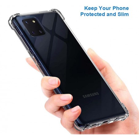 Funda Gel Tpu Anti-Shock Transparente para Samsung Galaxy Note 10 Lite