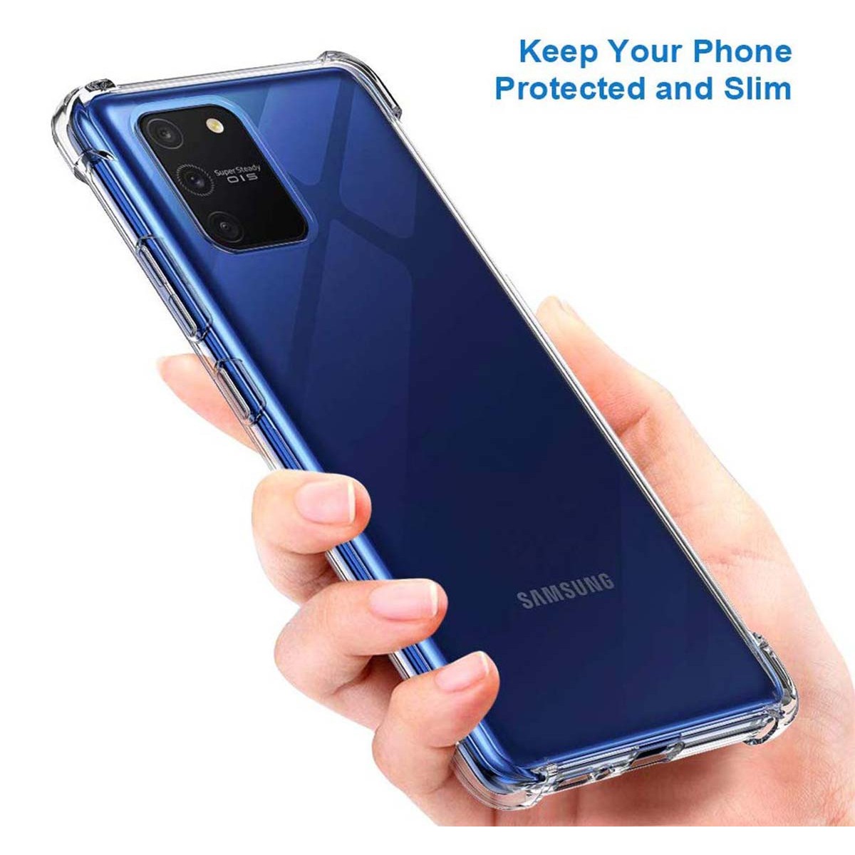 Funda Gel Tpu Anti-Shock Transparente para Samsung Galaxy S10 Lite