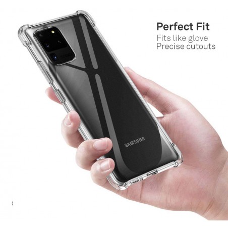 Funda Gel Tpu Anti-Shock Transparente para Samsung Galaxy S20 Ultra