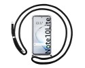 Funda Colgante Transparente para Samsung Galaxy Note 10 Lite con Cordon Negro