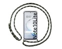 Funda Colgante Transparente para Samsung Galaxy Note 10 Lite con Cordon Verde / Dorado