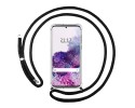 Funda Colgante Transparente para Samsung Galaxy S20+ Plus con Cordon Negro