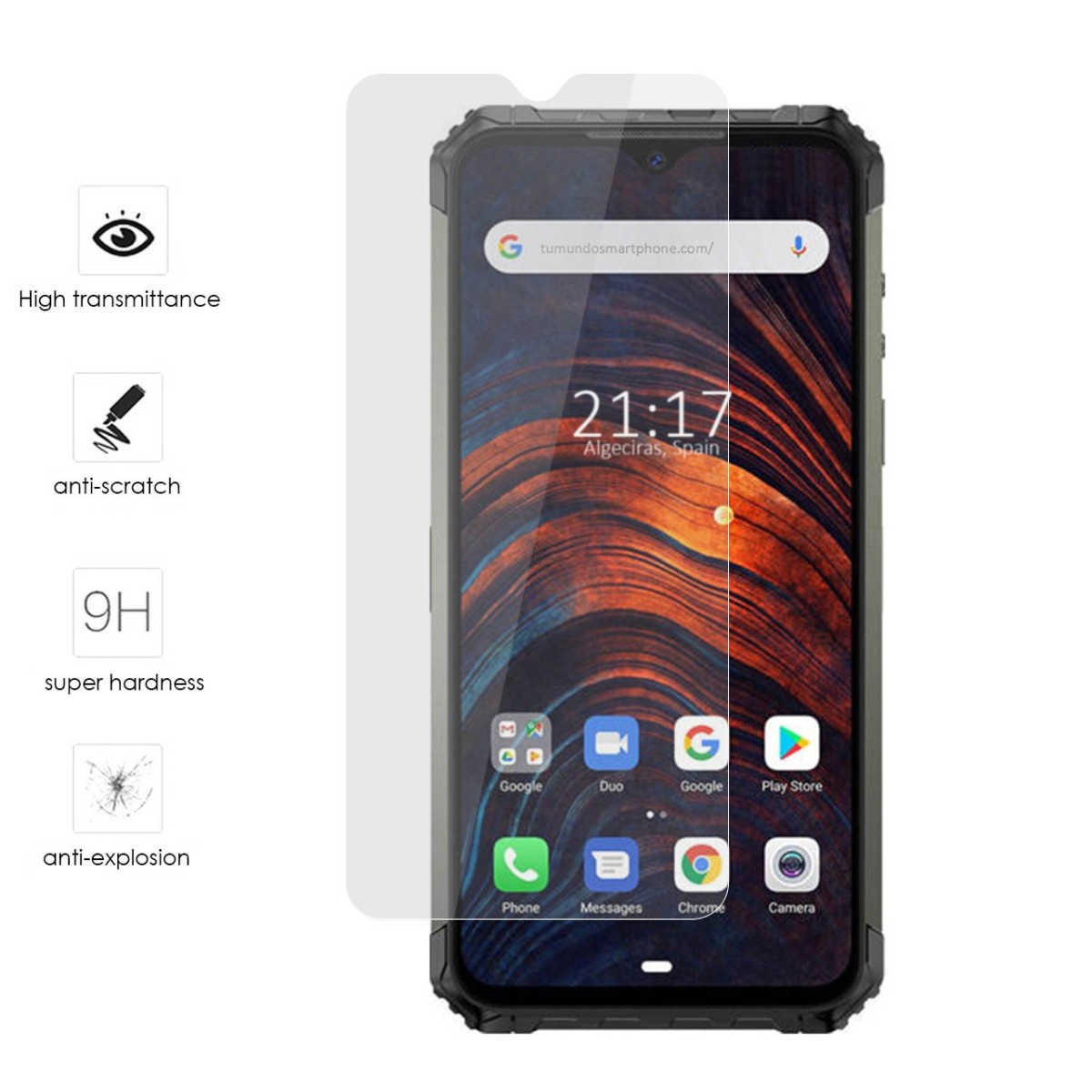 Protector Cristal Templado para Ulefone Armor 7 Vidrio