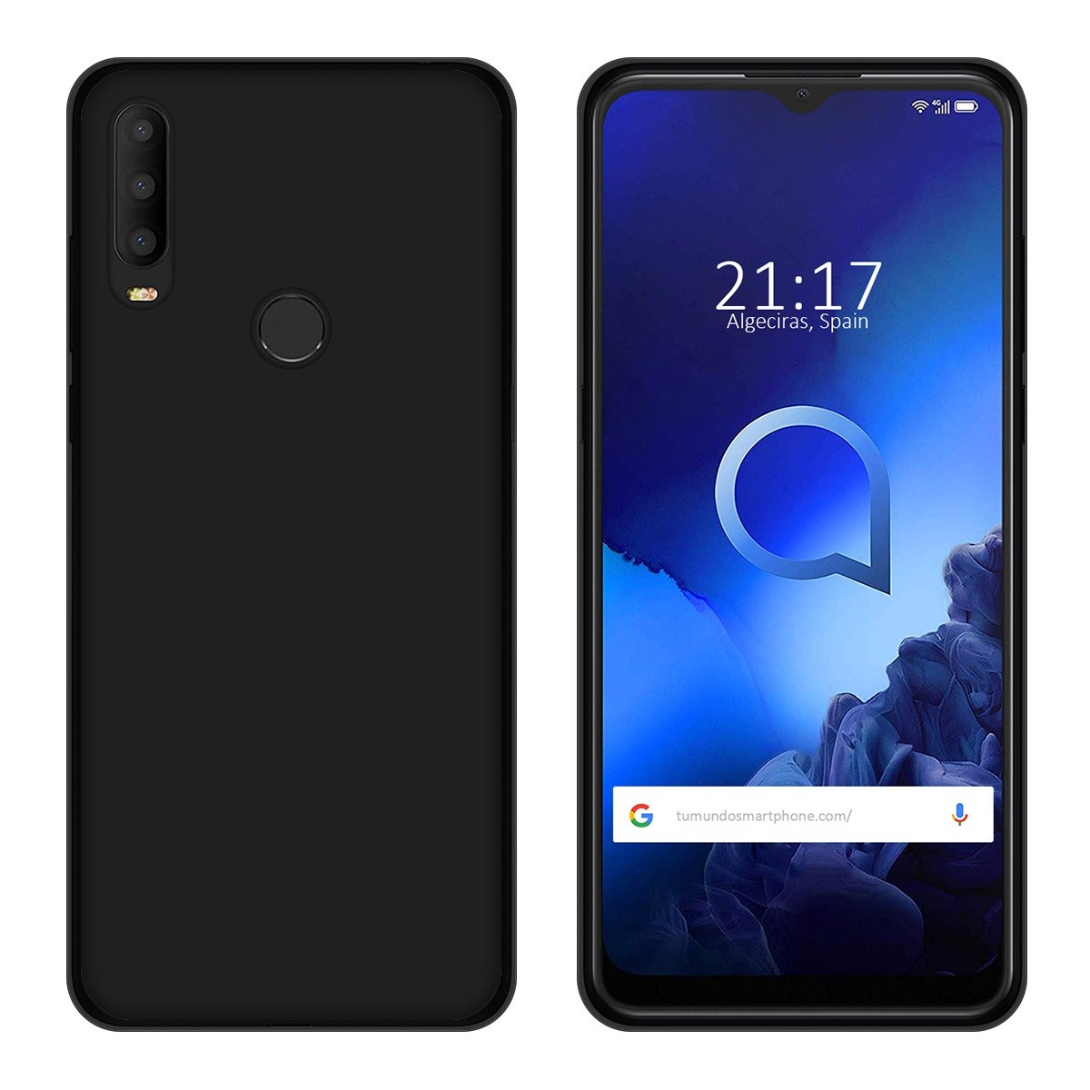 Funda Gel Tpu para Alcatel 3X 2020 Color Negro