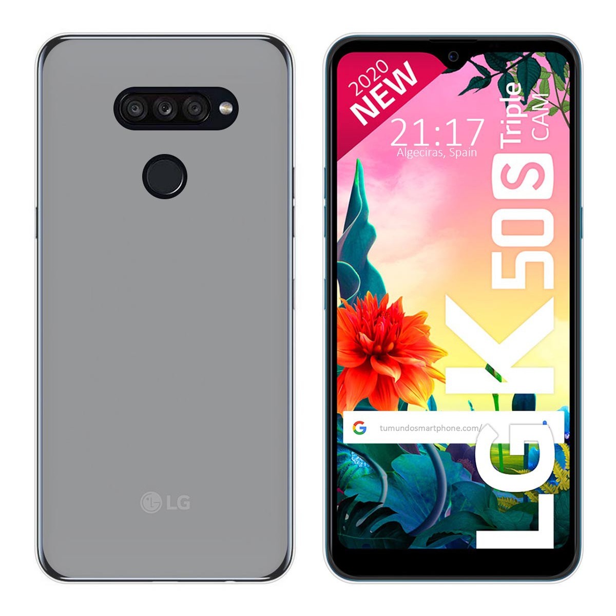 Funda Gel Tpu para Lg K50S Color Transparente