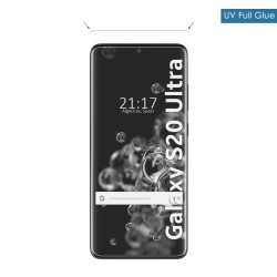 Protector Cristal Templado Completo Curvo UV Full Glue para Samsung Galaxy S20 Ultra 2