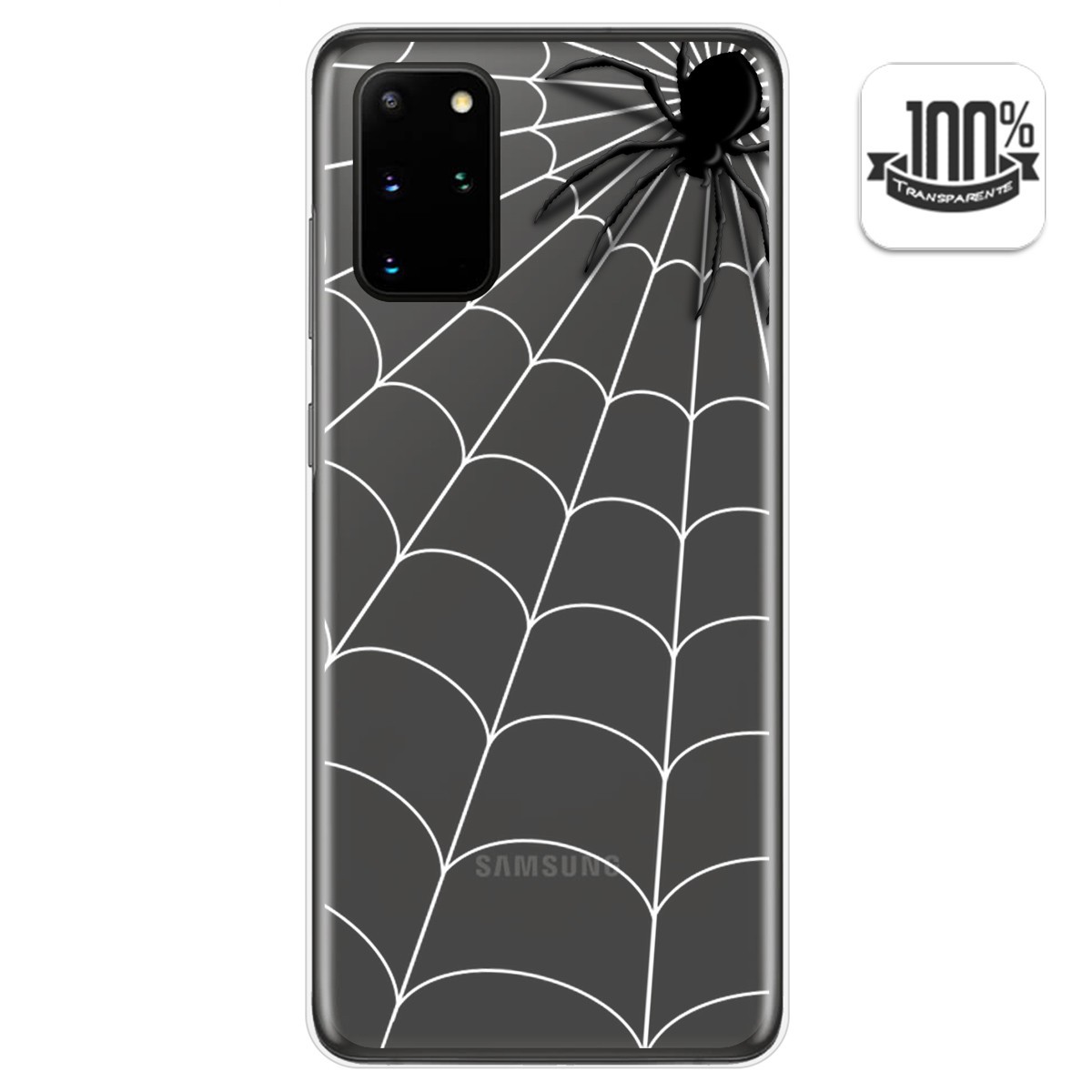 Funda Gel Transparente para Samsung Galaxy S20+ Plus diseño Araña Dibujos