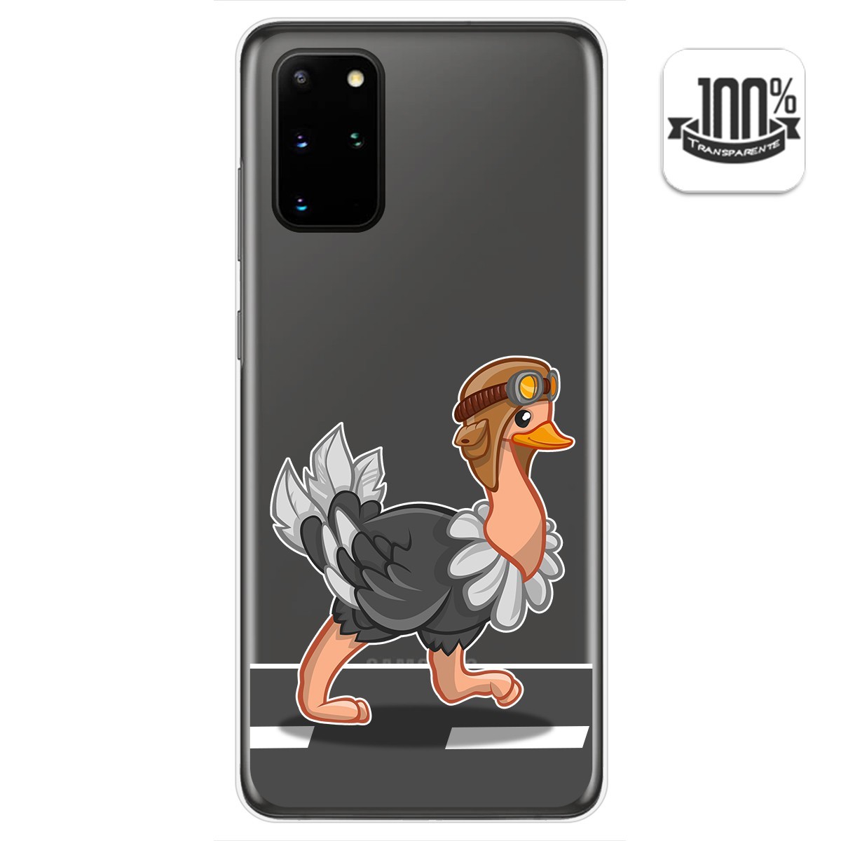 Funda Gel Transparente para Samsung Galaxy S20+ Plus diseño Avestruz Dibujos
