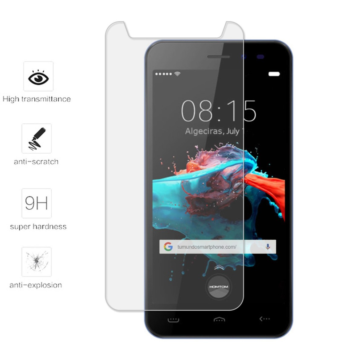 Protector Cristal Templado para Homtom HT16 / HT16 Pro Vidrio